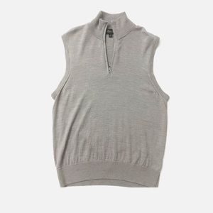 Brooks Brothers Supima Cotton 1/2 Zip Sweater Vest